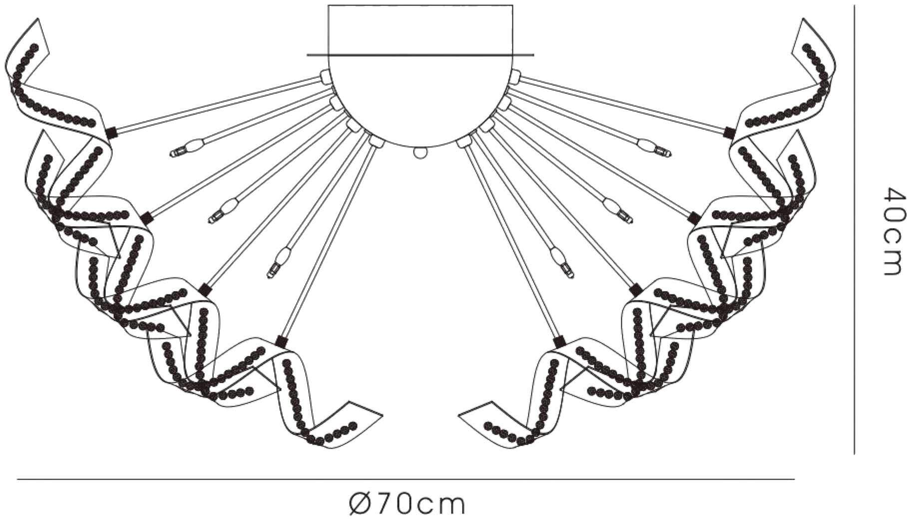 Esme Crystal Ceiling Lights Diyas Flush Crystal Fittings